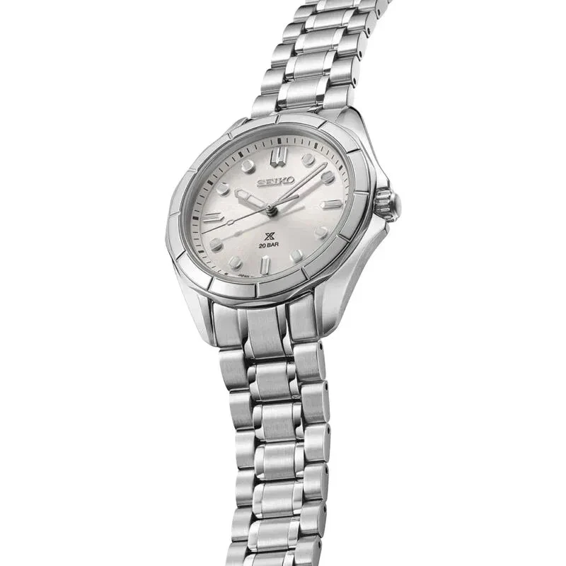 Reloj para mujer Seiko Prospex SUR595J1 cuarzo esfera blanca acero inoxidable