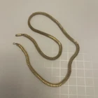 Vintage Miriam Haskell Woven Goldtone 19” Chain Patent 3427691