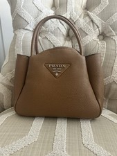 PRADA Women s Leather 2Way Bag Caramel Color ...