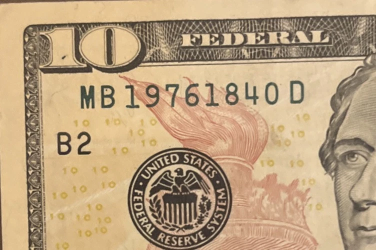 4/18/1976 Birthday / Anniversary Date Note April 18th 1976 $10 Ten Dollar Bill - Image 4 of 4