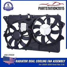 NEW Radiator Dual Cooling Fan Assembly For 2009 Ford Flex 8A8Z8C607C 8A8Z8C607A