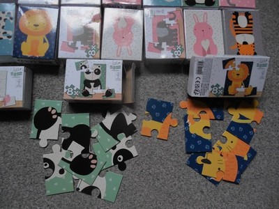 24 Kartons Mini Puzzle Tiere für kleine Kinder little KIDS Collection (116 A)