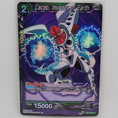 Cacao, Invader of Earth BT12-073 C Foil  NEW Vicious Rejuvenation
