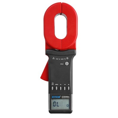 New ETCR2000+ Clamp On Ground Earth Resistance Tester Meter RS232