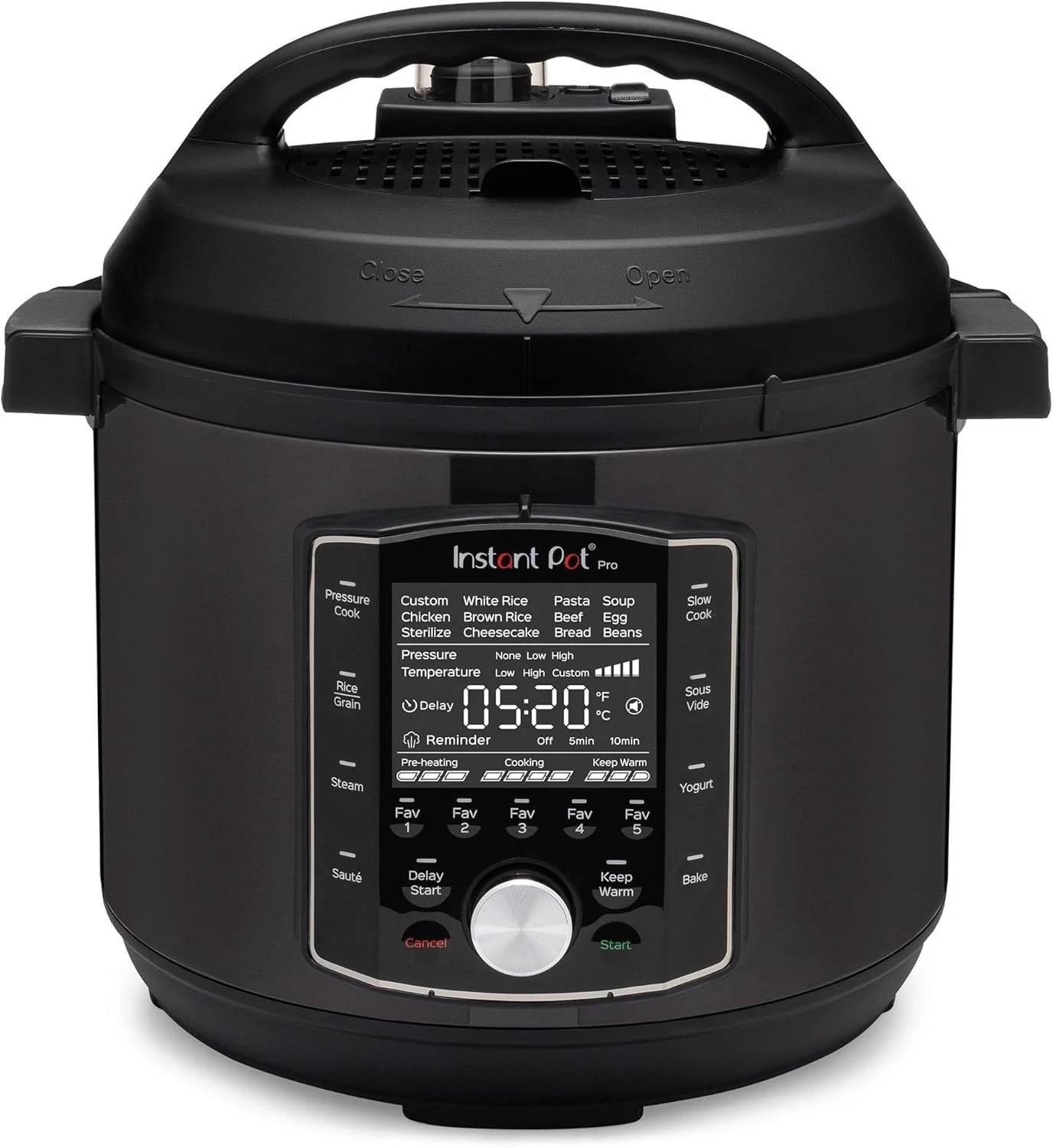 10-in-1 Pressure Cooker, Slow Cooker, Rice/Grain Cooker, Steamer, Sauté, Sous Vi