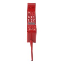 Red Retro Brick Cell Phone Ornament Vintage Cellular Phone Model Simulation