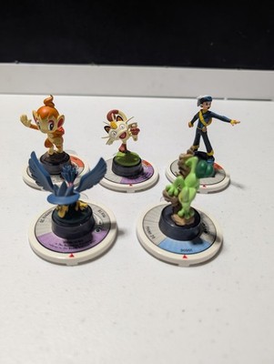 5x Pokemon Trading Figure Game Chimchar, Meowth, Treecko, Murkrow & Brendan