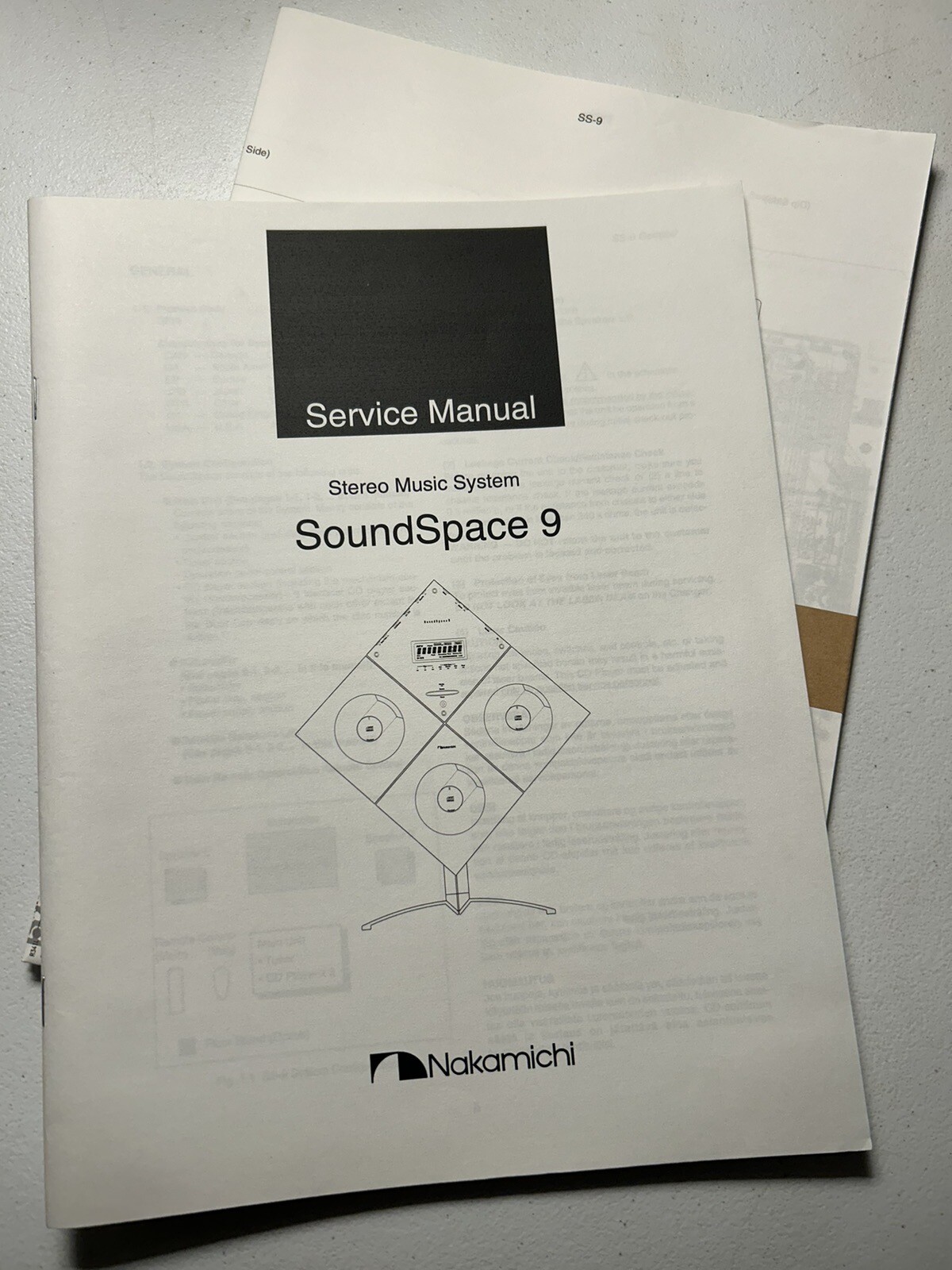 Nakamichi SoundSpace 9 MusicBank Service Manual Original Genuine OEM Schematics