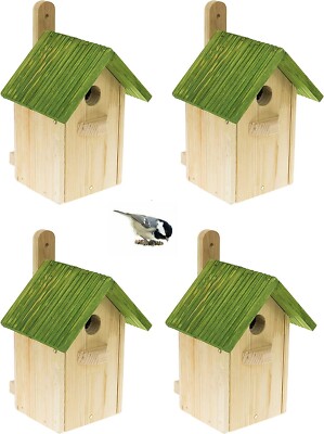 Nistkasten aus Holz,super Set 4 Stk.,Nistkästen,Brutkasten,Nisthilfe, Nisthöhle