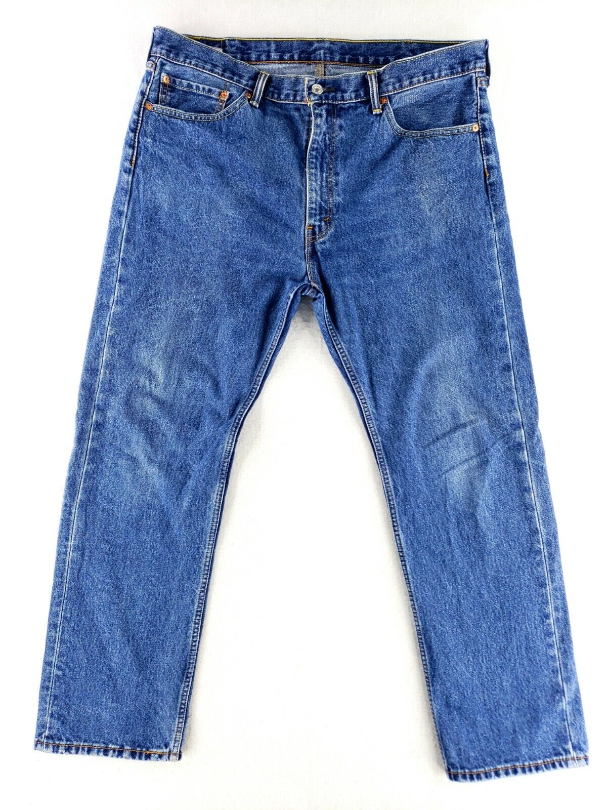 Levi's 505 Regular Fit 40x32 Blue Jeans Classic Heavy Denim
