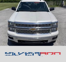 Windshield Decal Banner Sticker Fits Chevrolet Chevy Silverado American Flag D