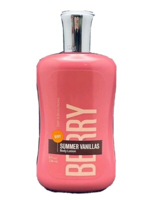 Bath & Body Works BERRY SUMMER VANILLAS Body Lotion 8 oz. NEW Limited