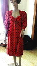 SAINT LAURENT Silk Polka Dot Vintage Dress (on Sale for the Holidays)!