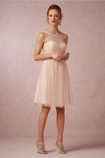Jenny Yoo Collection Women's Size 16 Knee Length Dress Pink Tulle Bridesmaid