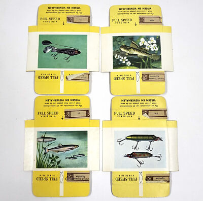 virginia cigarette prices online Vintage Full Speed Virginia Cigarette Cards x4 – Fish Series