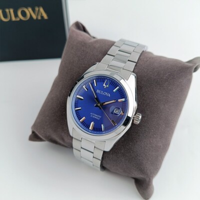 Bulova Classic Blue Surveyor Business/Casual Automatic 96B436 Men's 39mm Watch