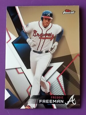 2018 Topps Finest Baseball #70 Freddie Freeman Atlanta Braves | eBay