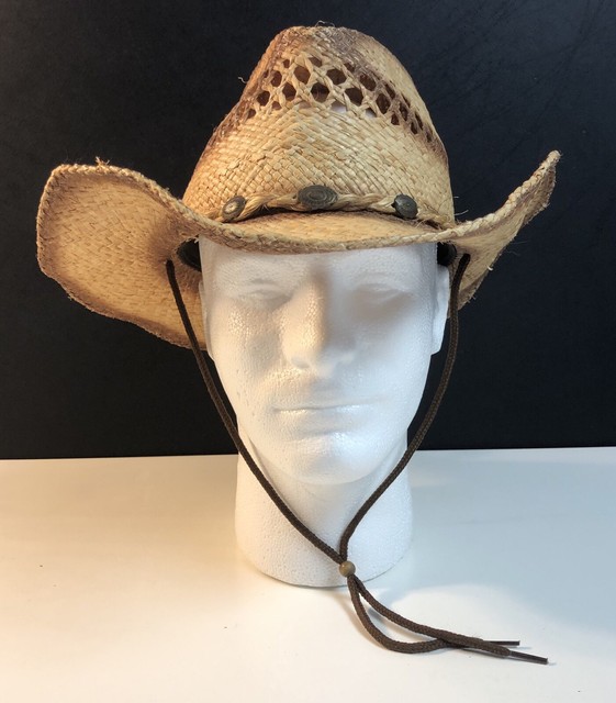 Corona Mexico Straw Cowboy Hat Tonpsom SZ L Brown / Tan eBay