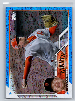 2023 Topps Series 2 Logan Webb Blue Foil /999 Giants  10a