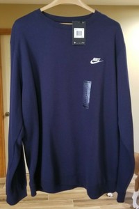 nike navy blue crewneck