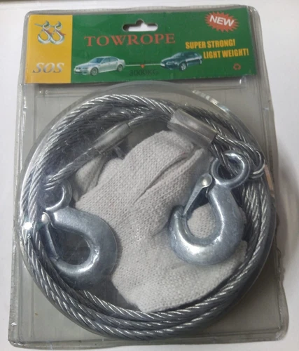 CORDA ACCIAIO TRAINO 4M 3000 KG
