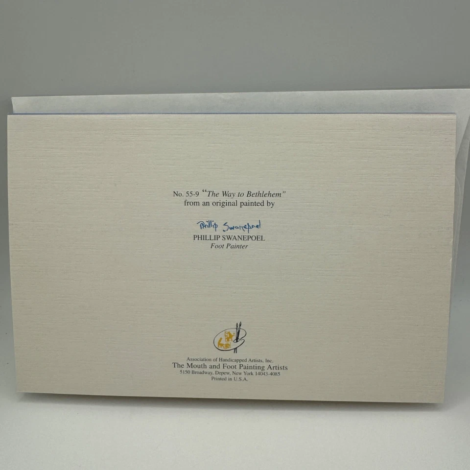 Tarjeta de felicitación Camino a Belén de Phillip Swanepoel Foto 3 de 3