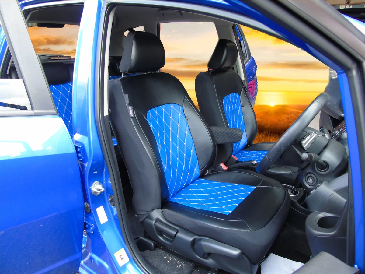 Pour Citroen C4 Picasso Voiture Siège Housses Fluo Bleu Diamant, Complet  Set