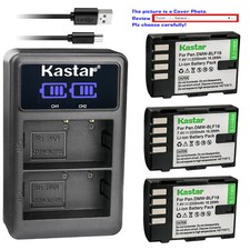 Kastar Battery LCD Dual Charger for Panasonic DMW-BLF19 BLF19E  Lumix DMC-GH4A