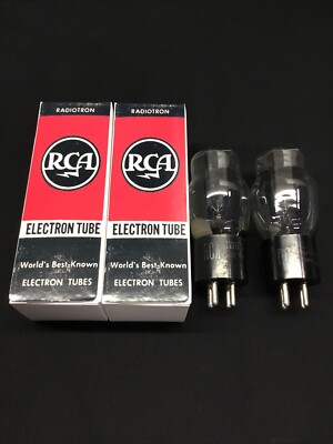 GREAT PAIR RCA Type # 80 RECTIFIER Audio Radio Vintage VACUUM TUBES J.8722