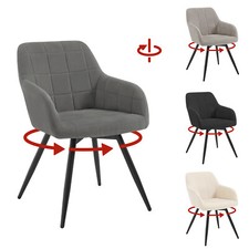 Esszimmerstuhl drehbarer Küchenstuhl Wohnzimmerstuhl Polsterstuhl Sessel Samt