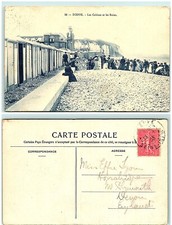 S02-2116, LES CABINES ET LES BAINS, DIEPPE. FRANCE 1905 TO ENGLAND. **