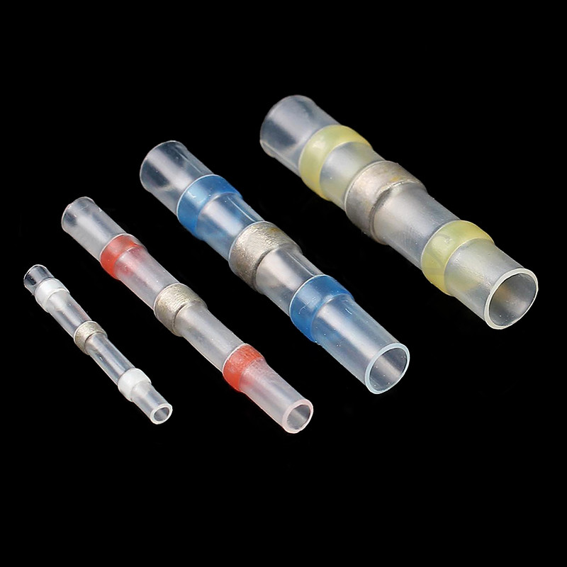50pcs 4 Sizes Waterproof Solder Sleeve Heat Shrink Tube Terminal