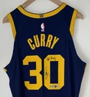 Stephen Curry "3pt King" Signed Warriors NBA Nike ADV Authentic Jersey USASM BAS