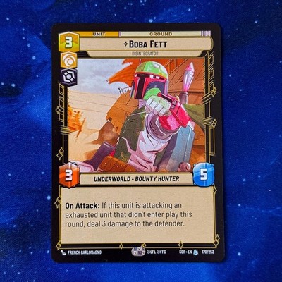 Boba Fett Disintegrator Star Wars Unlimited 179 0179 SWU SOR L Kopfgeldjäger 1x