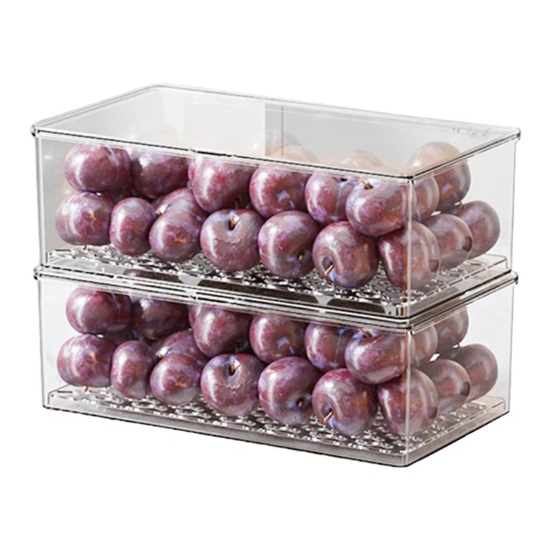 Plastic Multiuse Organizers Drawers for Refrigerator Pantries Bathroom Cabinets