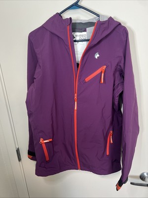 shred dog women s jacket sz 16 XL purple hard shell ski snowboard NWOT