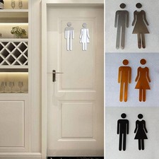 Sticker Toilet Sign Decals Indicator Plaque Men Woman Replacemnt Restroom