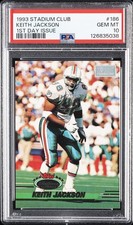 1993 STADIUM CLUB 1ST DAY ISSUE #186 KEITH JACKSON PSA 10