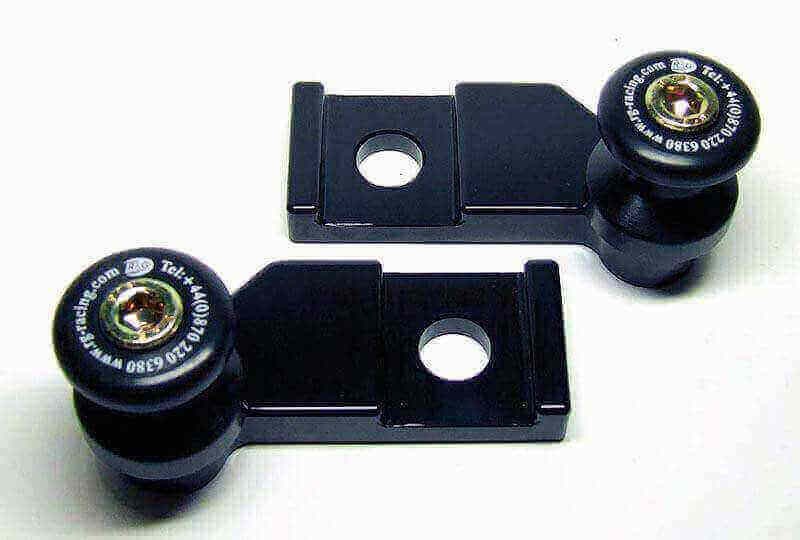 Platines diabolos R&G noir CR0022B en aluminium usiné pour bras YZF R1 MT10