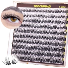 Fairy Lash Clusters 9-12mm Wispy Eyelash 160pcs Natural BLACK 