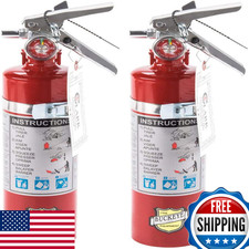 2 Pack Buckeye 13315 Abc Multipurpose Dry Chemical Hand Held Fire Extinguisher