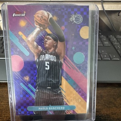 Topps Finest 2025-26 Paolo Banchero #56 Orlando Magic Purple X-Fractor /150