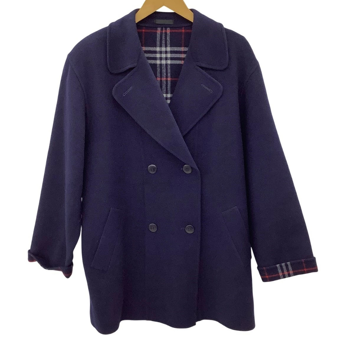 [Used] Burberrys Women's Coat Cashmere Navy B Rank