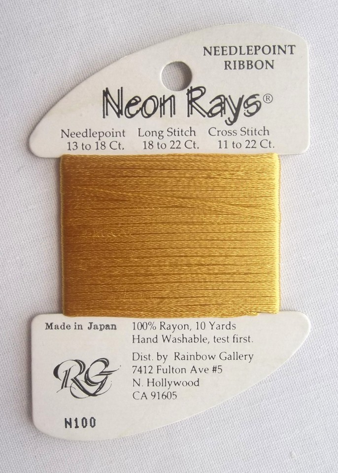 Needlepoint Ribbon NEON RAYS Needlepoint Ribbon--YOU CHOOSE - RAINBOW GALLERY | eBay