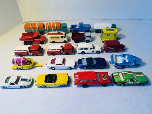 Vintage Lot Of 20 Matchbox Cars 1980’s Lesney England Excellent