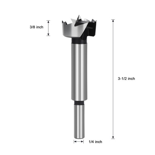 Forstner Bit For Wood Woodworking Drill Bit Round Shank 15/16 Inch 1 PCS - Picture 2 of 7
