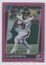2021 Panini Donruss Rated Rookie Optic Holo Pink Preview Elijah Moore 05gv