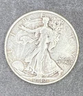 1942S Walking Liberty Half Dollar, Ungraded, Uncertified and Circulated