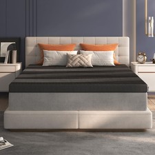 4 Inch Memory Foam Mattress Topper Twin, Cooling Gel Foam Mattress Topper for...