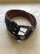 West Star Genuine Leather Longhorn Steer Buckle Western Style Belt Men s Size M